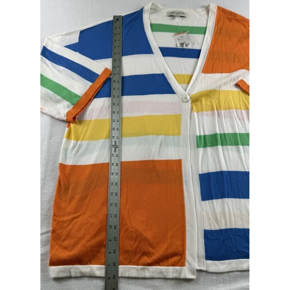 Jones New York Sport Women's Cardigan Size 3X Vibrant Striped